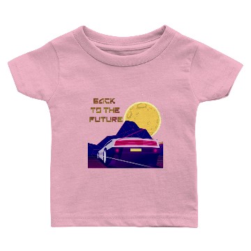 Discover Back To The Future Delorean Destination Time Logo Baby T-shirts