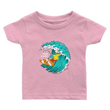 Discover Surfing Skeleton Baby T-shirts