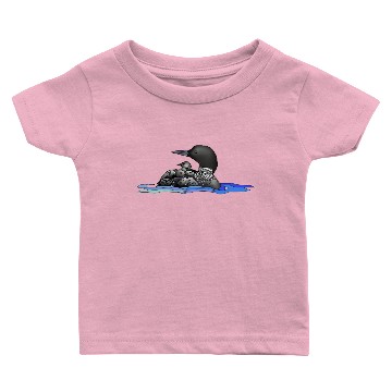 Discover Loon with two babies Baby T-shirts