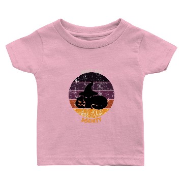 Discover Black Cat Pumpkin Society Sunset Violet Baby T-shirts