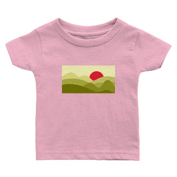 Discover Minimalist Sun Lime Green Baby T-shirts