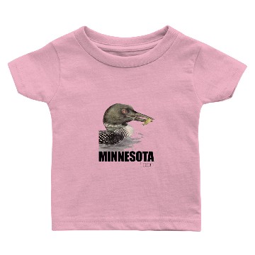 Discover Minnesota Loon Full Colour Baby T-shirts