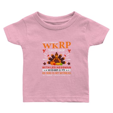 Discover wkrp turkey drop Baby T-shirts