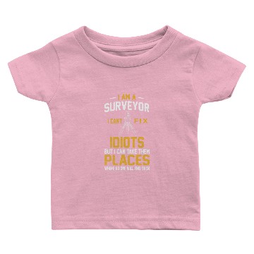 Discover Construction Land Surveyor Surveying Engineer Gift Baby T-shirts