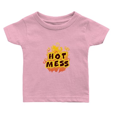 Discover Hot Mess Flames Baby T-shirts