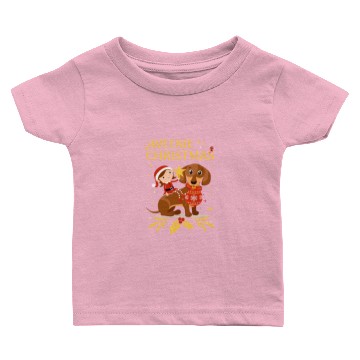 Discover Dachshund Christmas Baby T-shirts