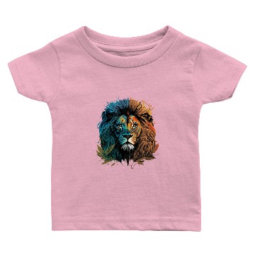 Discover Two Face Lion Baby T-shirts