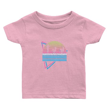 Discover Substitute Teacher Retro Baby T-shirts