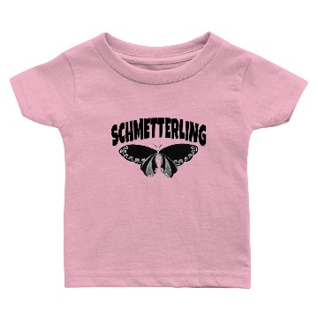 Discover Butterfly Schmetterling Black And White Baby T-shirts