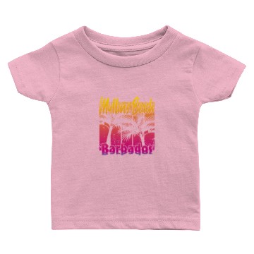 Discover Mullins Beach Barbados Baby T-shirts