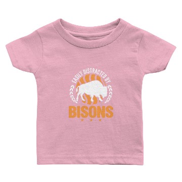 Discover Easily Distracted By Bisons Water Buffalo Baby T-shirts
