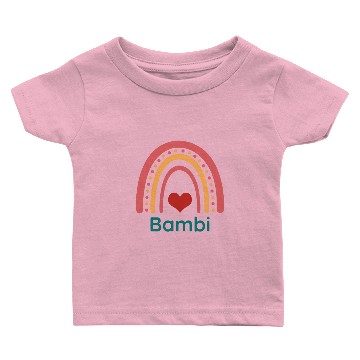 Discover Bambi Vintage Boho Rainbow Baby T-shirts