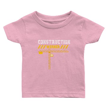 Discover Construction Worker Baby T-shirts