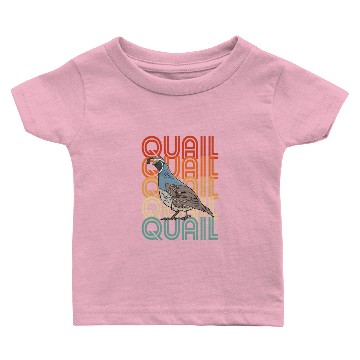 Discover Retro Quail Baby T-shirts
