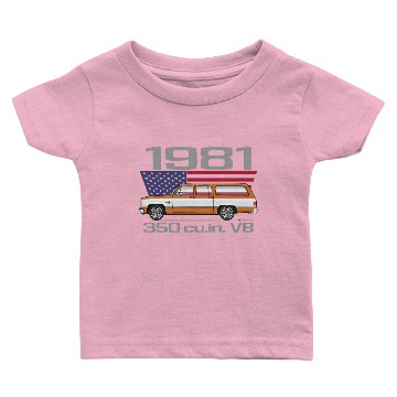 Discover 1981 Burnt Orange Baby T-shirts
