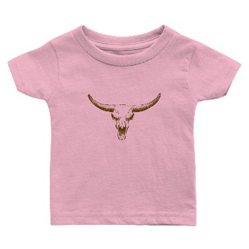 Discover bull skull Baby T-shirts