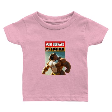 Discover Saint Bernard my fighter doggy Baby T-shirts