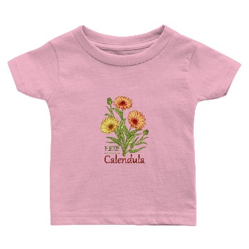 Discover Herb Calendula Baby T-shirts
