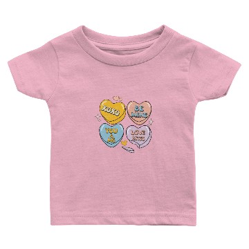Discover Candy Hearts Retro Valentines Baby T-shirts