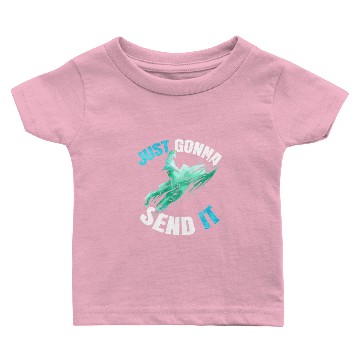 Discover Snowmobile Just Gonna Send It Snowmobiling Baby T-shirts