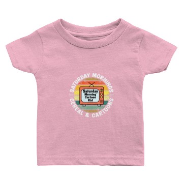 Discover 70s 80s 90s Saturday Mornings Cereal Baby T-shirts