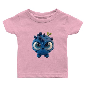 Discover Cute blueberry cartoon character Baby T-shirts