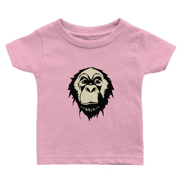 Discover ape face vector Baby T-shirts
