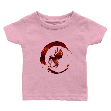 Discover Fiery Bird Monogram S Baby T-shirts