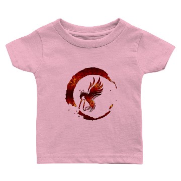 Discover Fiery Bird Monogram N Baby T-shirts
