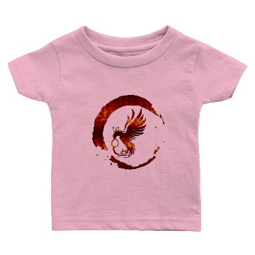 Discover Fiery Bird Monogram E Baby T-shirts