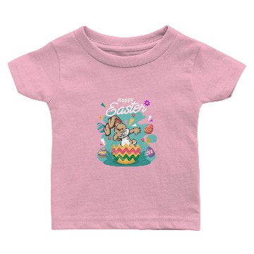 Discover Happy dabbing Easter Bunny Baby T-shirts