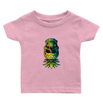 Discover Upside Down Pineapple Skull Swinger Swinging Gift Baby T-shirts