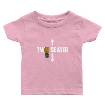 Discover Upside Down Pineapple Swinger Two Seater Baby T-shirts