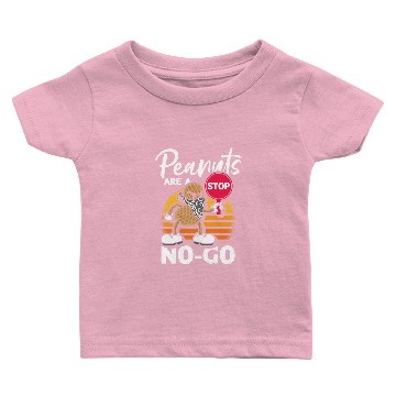 Discover Peanuts Are A No-Go Peanut Allergic Baby T-shirts
