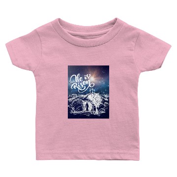 Discover He Is Risen!Jesus,Easter, Bright & Morning Star Baby T-shirts