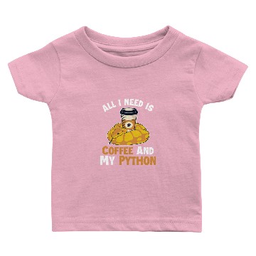 Discover Coffee and Python Snake Lover Pythonidae Banana Baby T-shirts