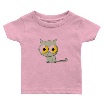 Discover simpsons cat with big eyes Baby T-shirts