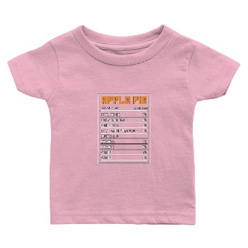 Discover Apple Pie Nutrition Facts Baker Cooking Apple Tree Baby T-shirts