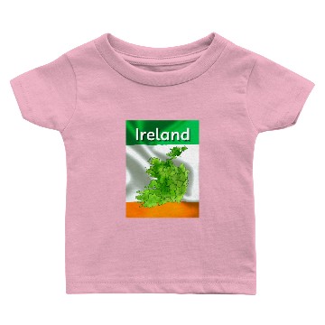 Discover Ireland Map Flag Baby T-shirts