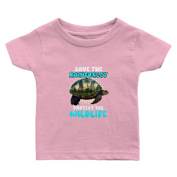 Discover Save the Rain Forest Wildlife protected species Baby T-shirts