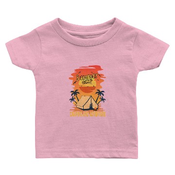 Discover retro summer camp camping and adventure Baby T-shirts