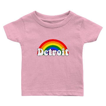 Discover Detroit Pride Rainbow 1 Baby T-shirts