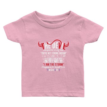 Discover Devil- Pregnancy Infant Loss Awareness Ribbon Baby T-shirts