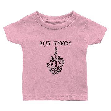Discover Skeleton Middle Finger Baby T-shirts