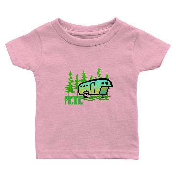 Discover picnic camp Baby T-shirts