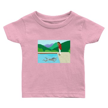 Discover Minimal Horseman Fitted Baby T-shirts