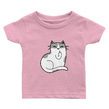 Discover Funny Cat Middle Finger 1 Baby T-shirts