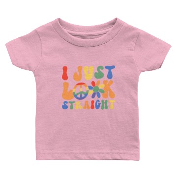 Discover I Just Look Straight Baby T-shirts