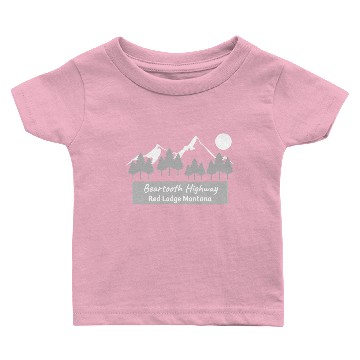 Discover Beartooth Highway Red Lodge Montana Baby T-shirts