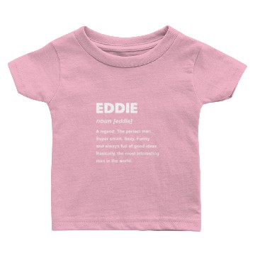Discover Eddie Name Baby T-shirts
